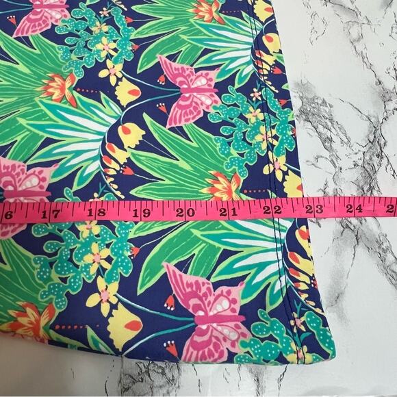 J. McLaughlin butterfly floral print Catalina cloth top Sz M - Picture 3 of 6